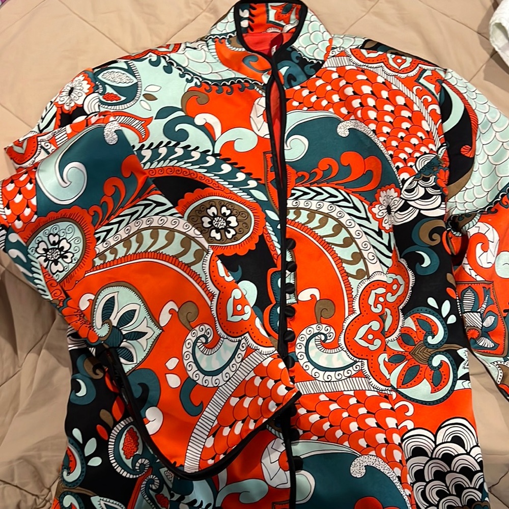 Vibrant orange and greens. An absolute fav.